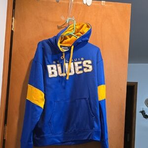 NHL St. Louis Blues Blue and Gold Men's Hoodie
